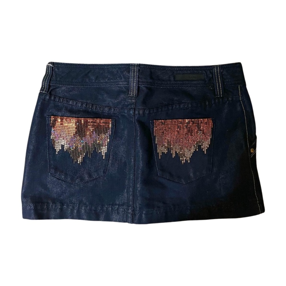 Express Jean skirt with pocket sequence